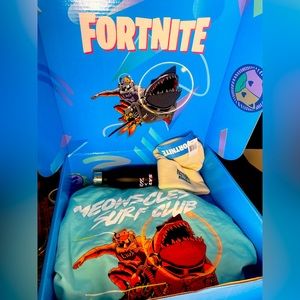 Fortnite x NEFF x Tillys exclusive gift box. Brand new beanie hat and hoodie.